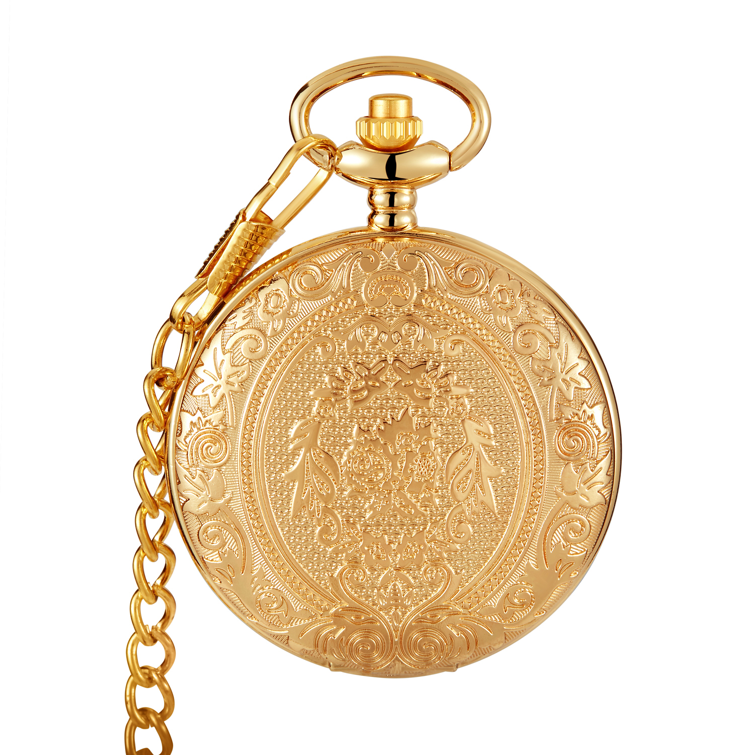 Vintage Watch Collecting - Vintage Luxury Gold Carving Quartz Pocket