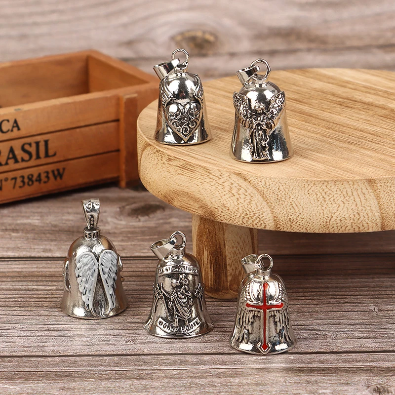 Vintage Jewelry Collection - Lucky Bell Keychain Vintage Cross Angel