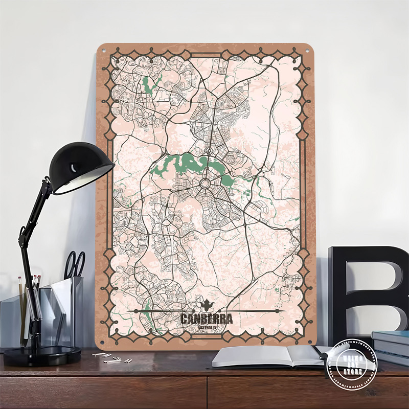 Canberra City Map Tinplate Pos - Canberra Vintage & Collectible Centre Reviews incelemesi ve fiyatı
