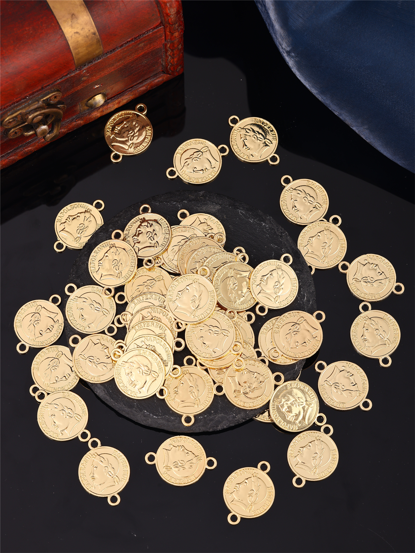 Coin-Shaped DIY Women's Robe A - Vintage Jewelry Collection incelemesi ve fiyatı