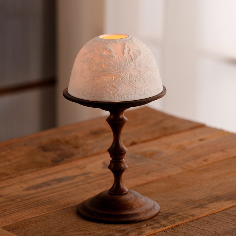 Vintage Walnut Candle Holder w - Collectible Vintage Matches incelemesi ve fiyatı