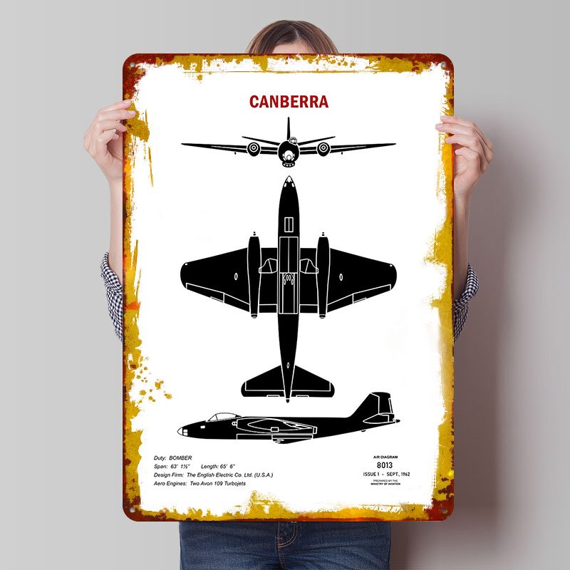 Canberra Recognition Tin Plaqu - Canberra Vintage & Collectible Centre Reviews incelemesi ve fiyatı