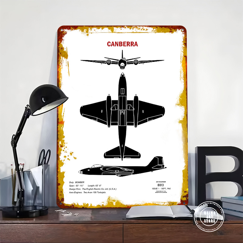 Canberra Recognition Tin Plaqu - Canberra Vintage & Collectible Centre Reviews incelemesi ve fiyatı
