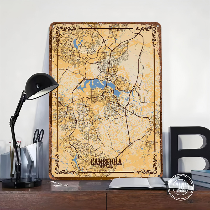 Canberra City Map Tinplate Pos - Canberra Vintage & Collectible Centre Reviews incelemesi ve fiyatı