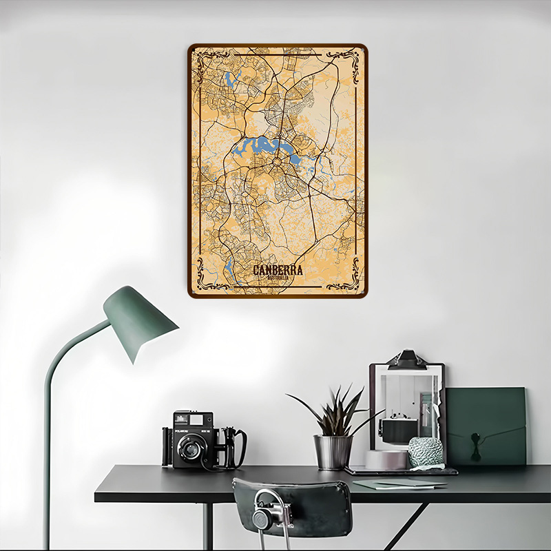 Canberra City Map Tinplate Pos - Canberra Vintage & Collectible Centre Reviews incelemesi ve fiyatı