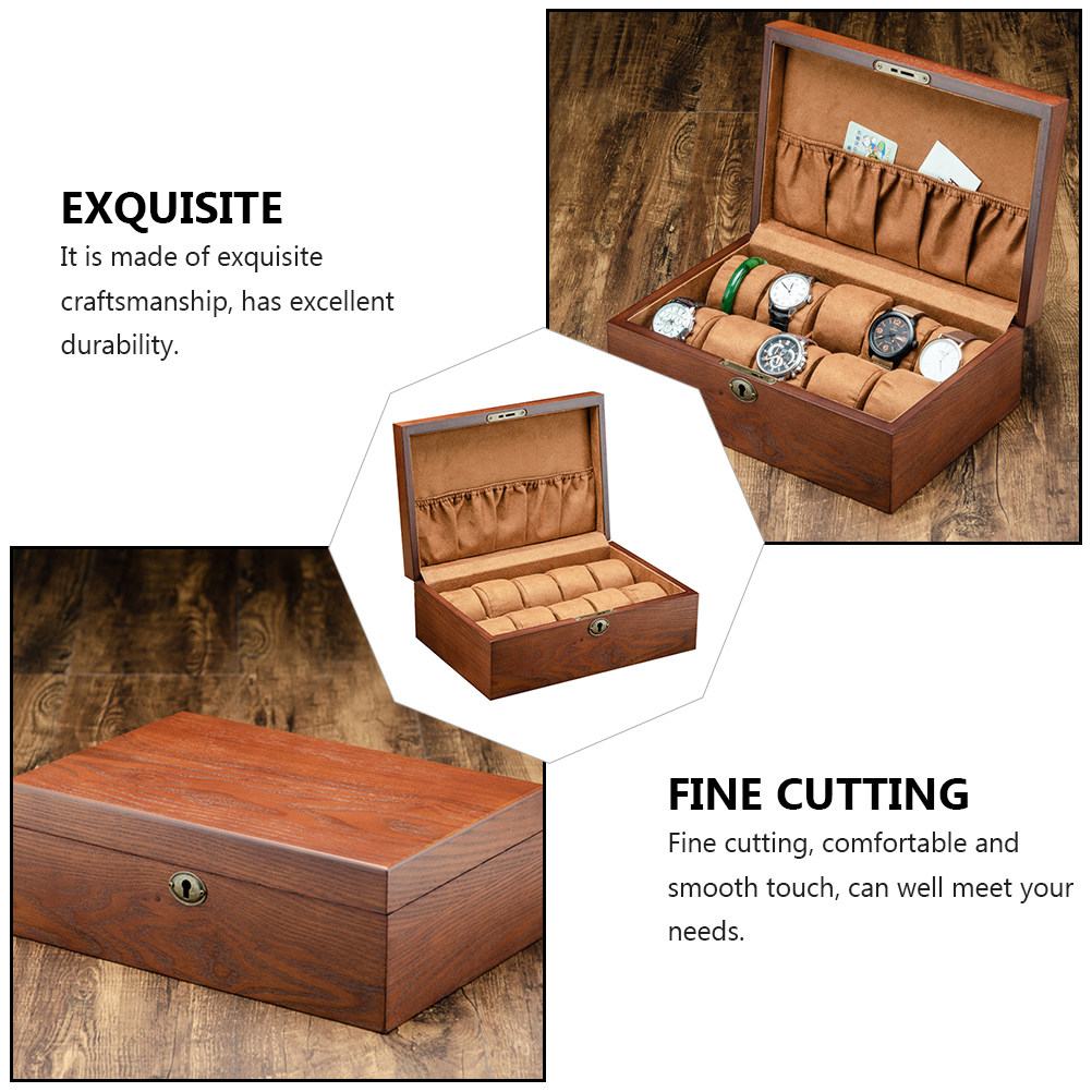 1Pcs Vintage Wooden Watch Box  - Vintage Watch Collecting incelemesi ve fiyatı