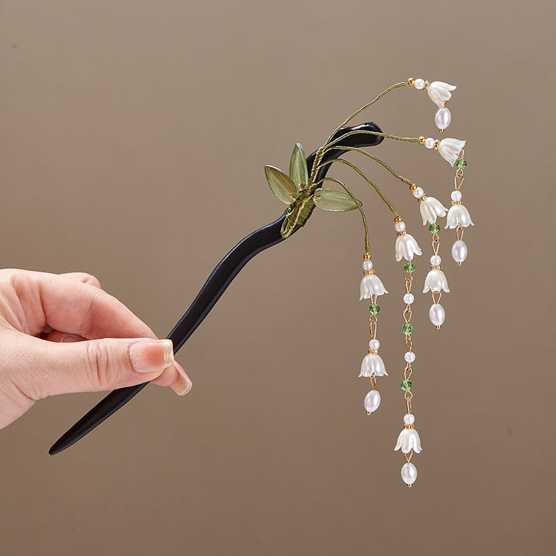 Wooden Flower Hairpin Vintage  - Vintage Jewelry Collection incelemesi ve fiyatı