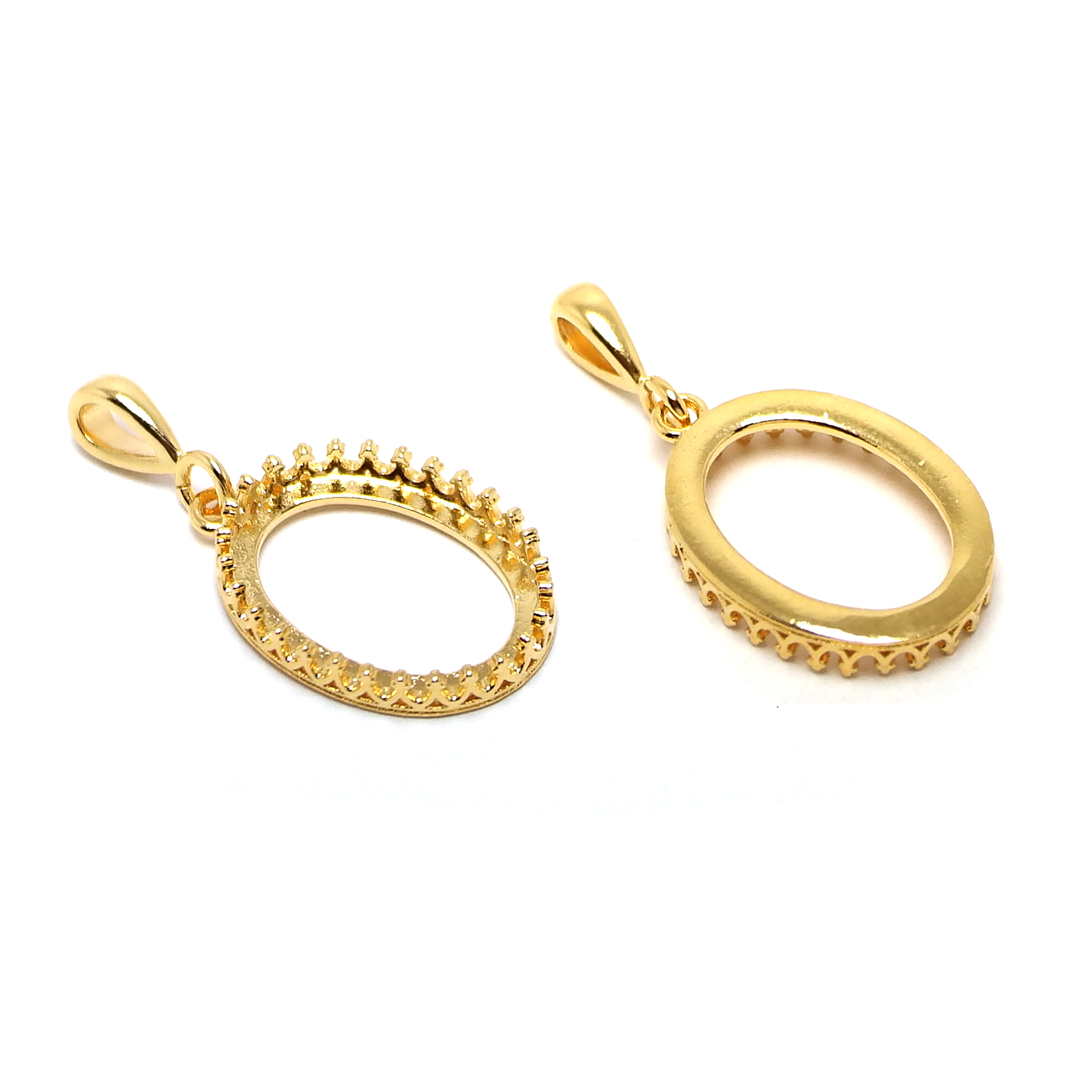 2pcs Crown Drop Necklace Charm - Vintage Item incelemesi ve fiyatı