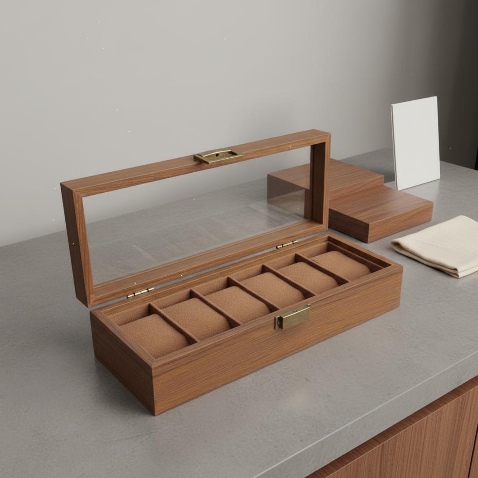 Wooden Watch Display Case Vint - Vintage Watch Collecting incelemesi ve fiyatı
