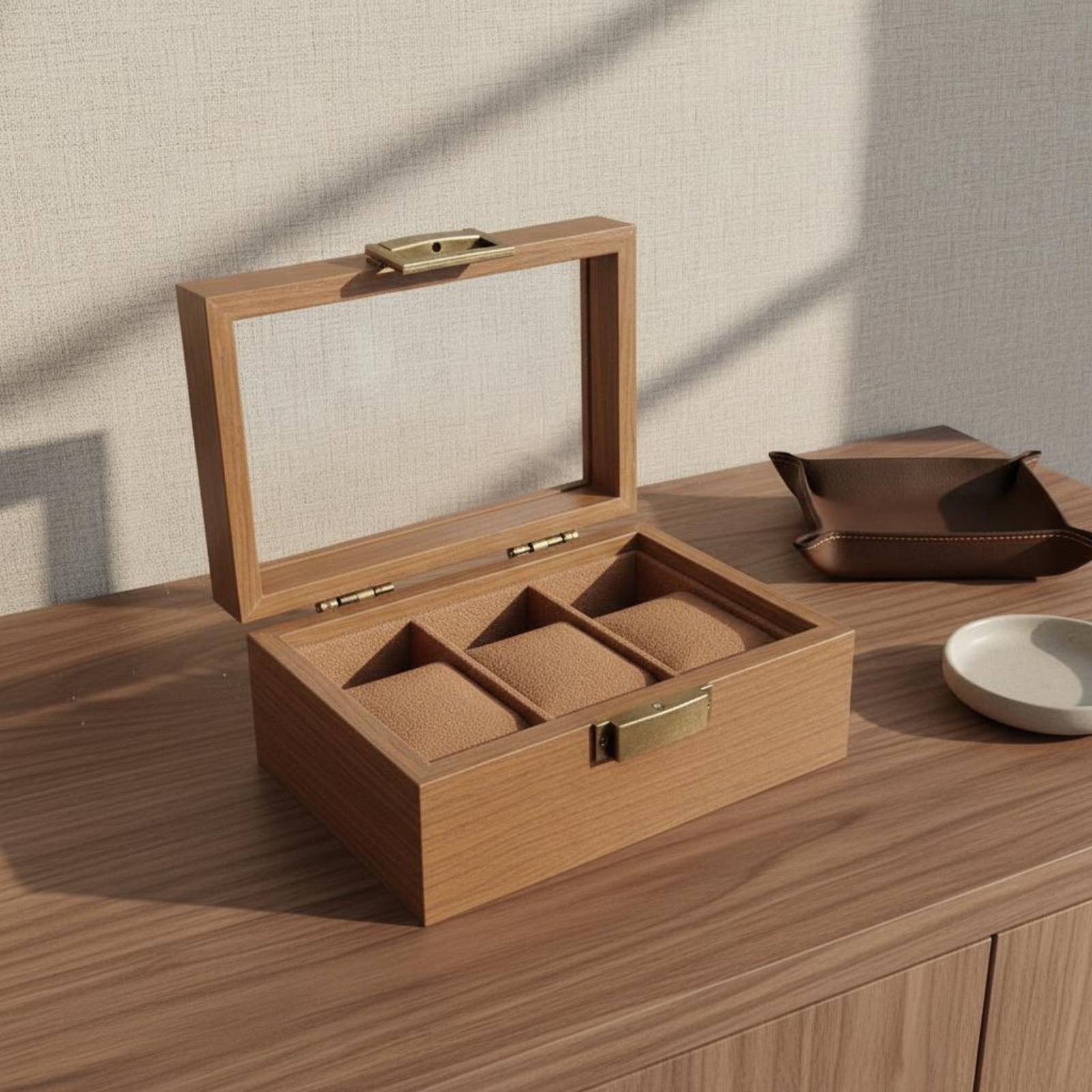 Wooden Watch Display Case Vint - Vintage Watch Collecting incelemesi ve fiyatı