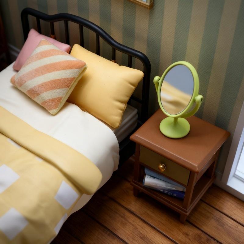 1Pcs Miniature Retro Mirror Dr - Vintage Collectible Dolls incelemesi ve fiyatı
