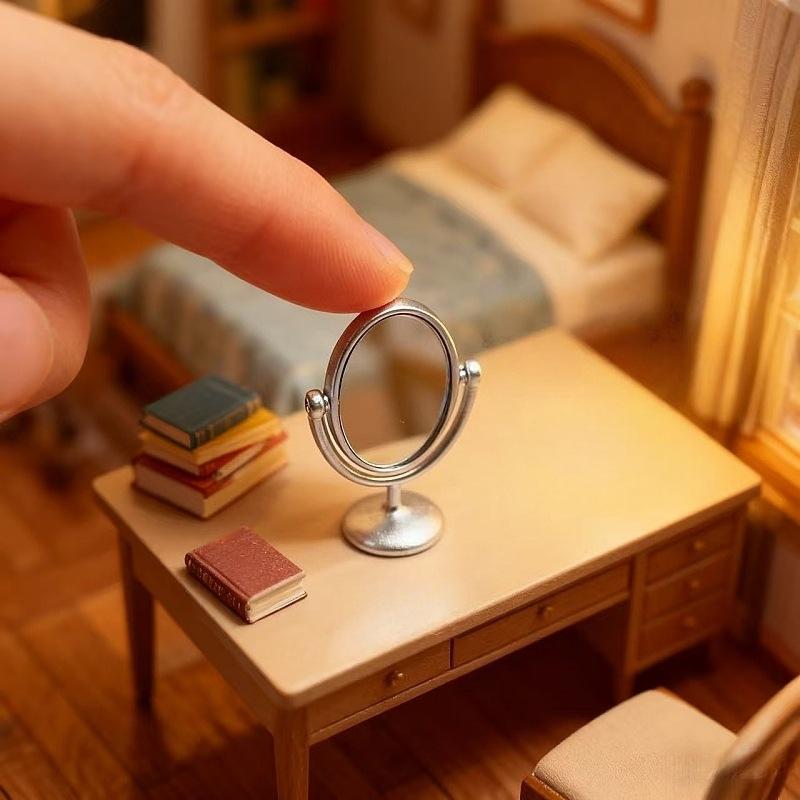 1Pcs Miniature Retro Mirror Dr - Vintage Collectible Dolls incelemesi ve fiyatı