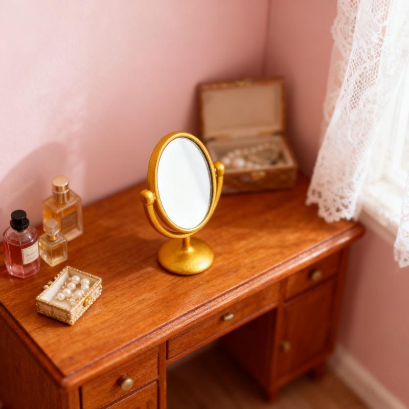 1Pcs Miniature Retro Mirror Dr - Vintage Collectible Dolls incelemesi ve fiyatı