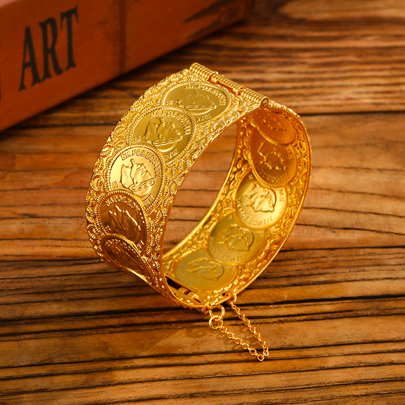 Vintage Coin Pattern Cuff Brac - Vintage Collectible Coins incelemesi ve fiyatı