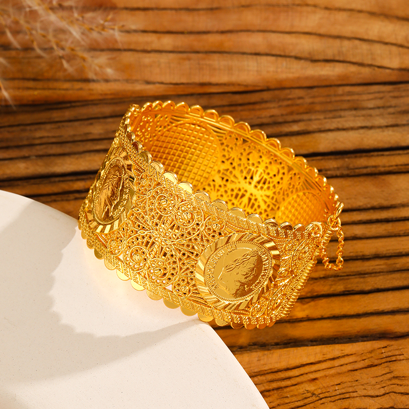 Vintage Coin Pattern Cuff Brac - Vintage Collectible Coins incelemesi ve fiyatı