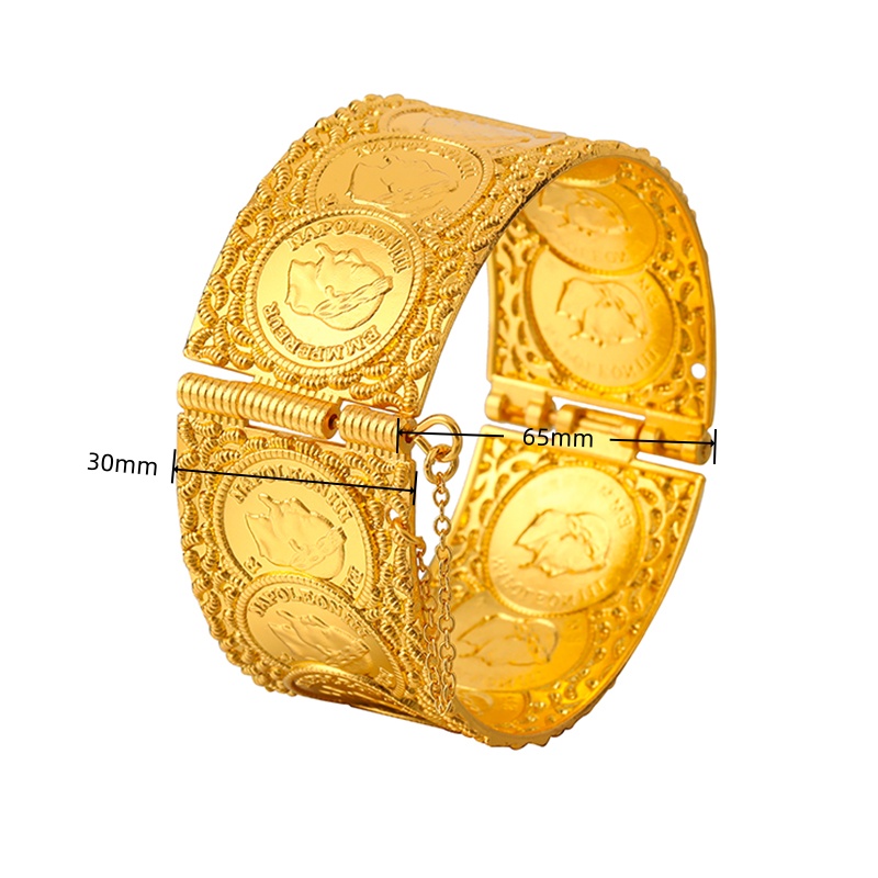 Vintage Coin Pattern Cuff Brac - Vintage Collectible Coins incelemesi ve fiyatı