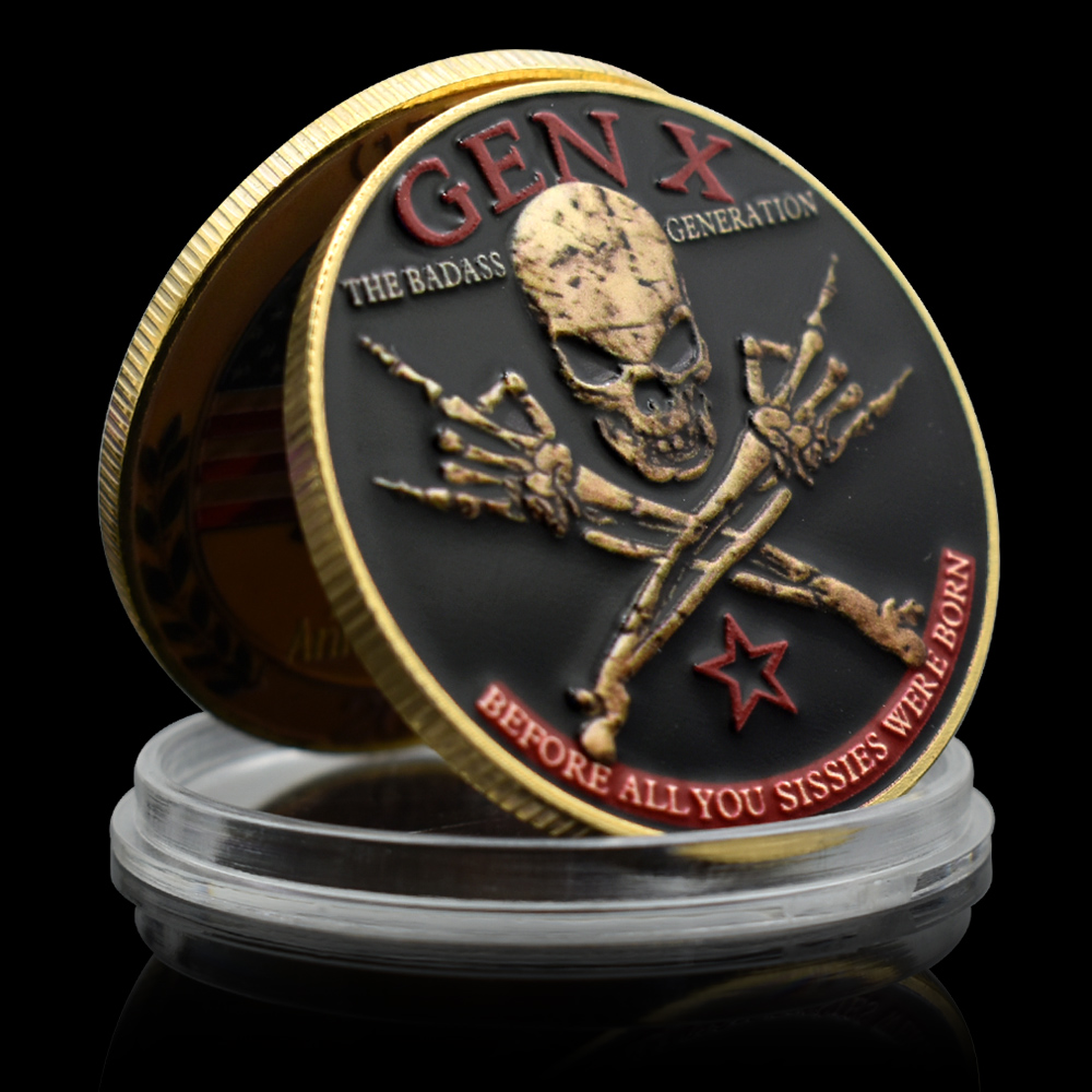 Generation X Skull Metal Coin  - Vintage Collectible Coins incelemesi ve fiyatı