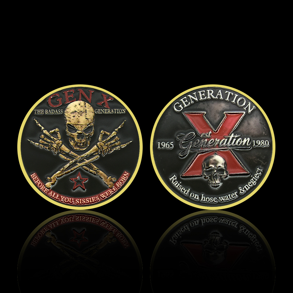 Generation X Skull Metal Coin  - Vintage Collectible Coins incelemesi ve fiyatı