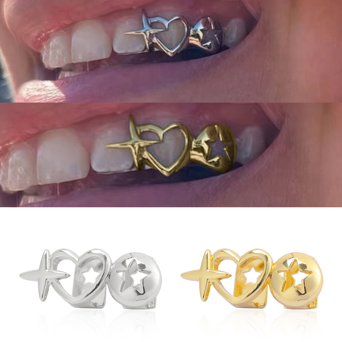Punk Hip Hop Hollow Heart Teet - Vintage Jewelry Collection incelemesi ve fiyatı