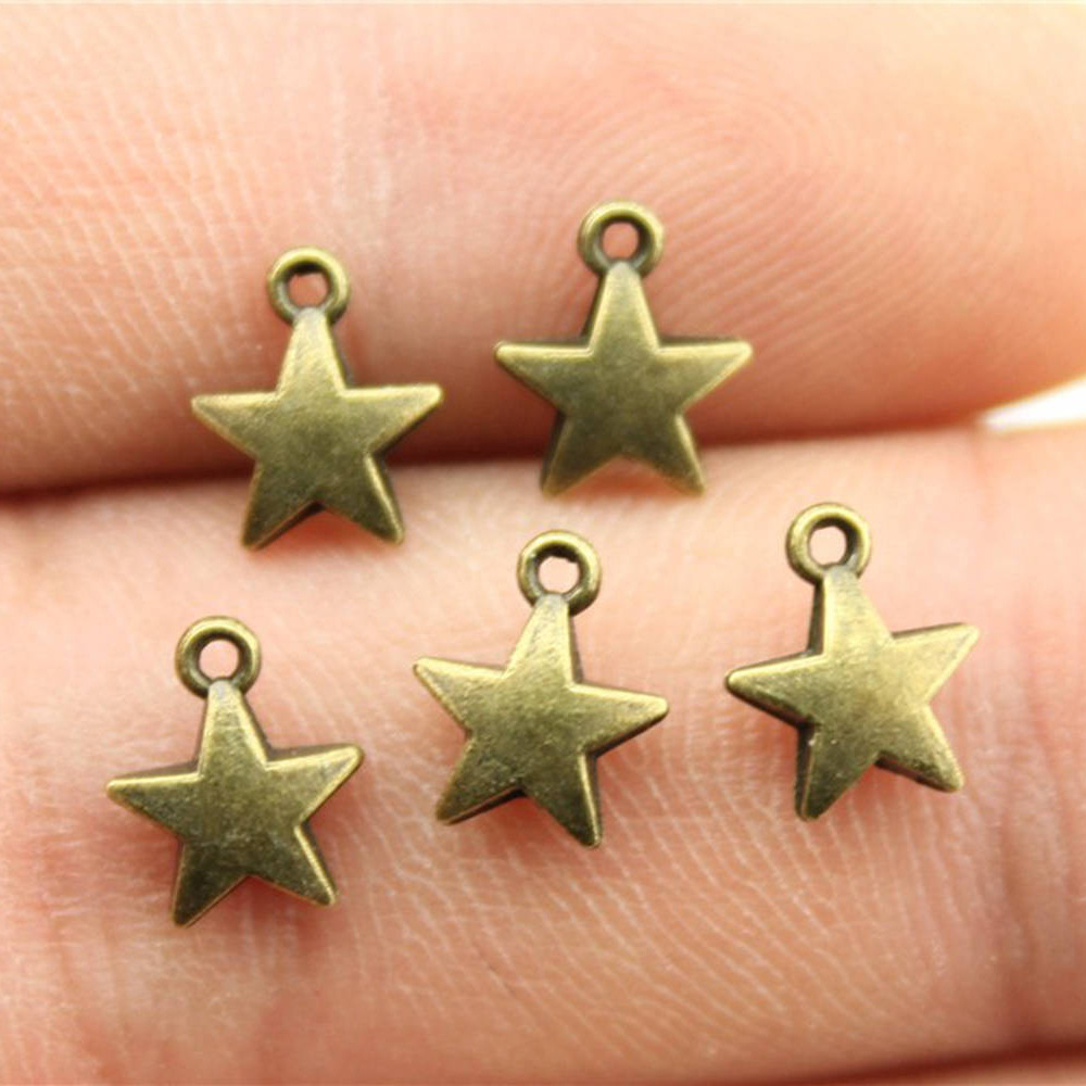 40pcs 8.6x7.1mm 2 Colors Antiq - Vintage Jewelry Collection incelemesi ve fiyatı